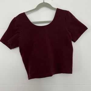 American Apparel Maroon Top